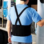 FAJA LUMBAR NEGRA C/CIERRE EN BLISTERS LH-1858