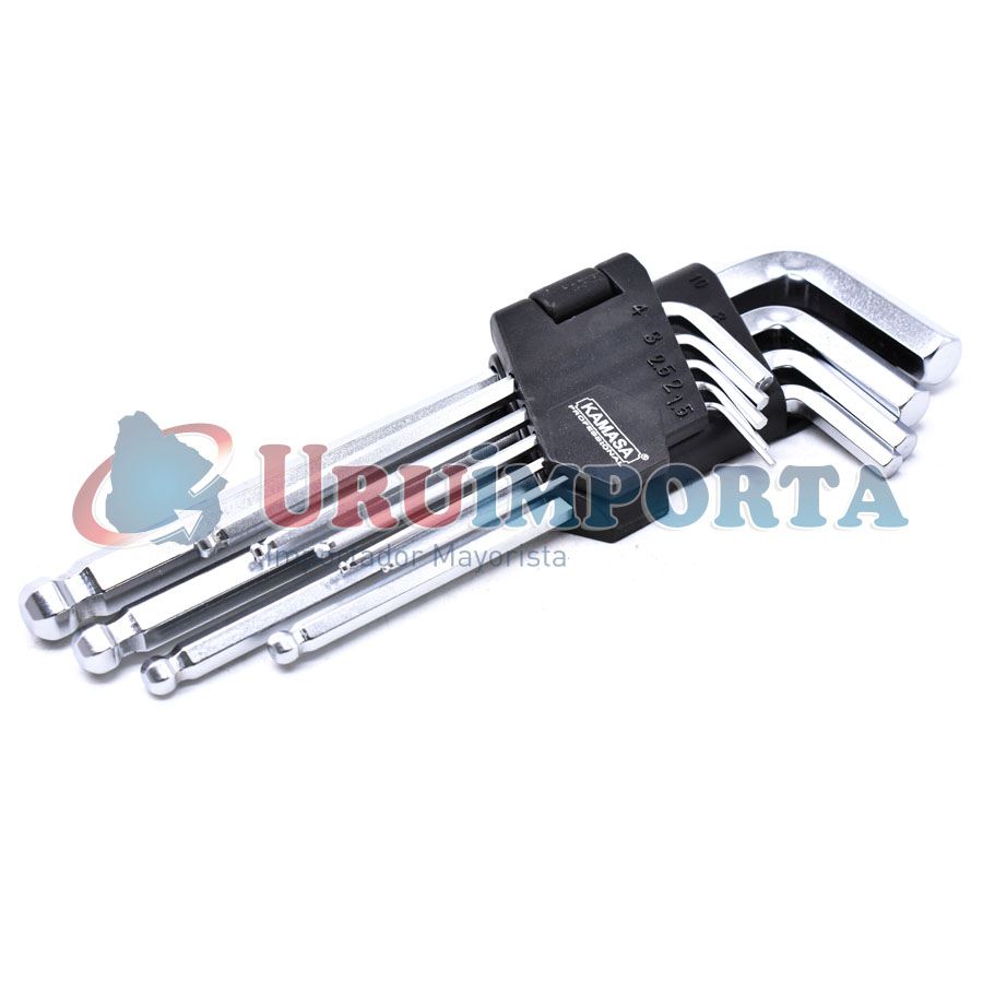 1083-C LLAVE ALLEN 9 PZ TIPO BOLA KAMASA KM065 - Imagen 1