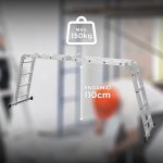 ESCALERA DE ALUMINIO MULTIFUNCIONAL 4.7MTRS LH1671 - Imagen 5