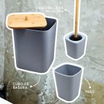 SET DE BAÑO 6PZ GRIS PREMIUM LH-3652 - Imagen 3