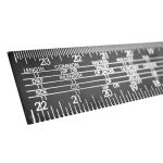 ESCUADRA REGLA 60X40CM METALICA NEGRA LH-645 - Imagen 2