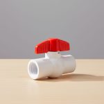 LLAVE DE PASO 1/2" PLASTICA BLANCA/ROJA LH-763