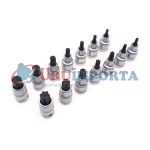 JUEGO DE DADO PUNTA TORX Y HEXA 1/2” 14 PZ TUP014