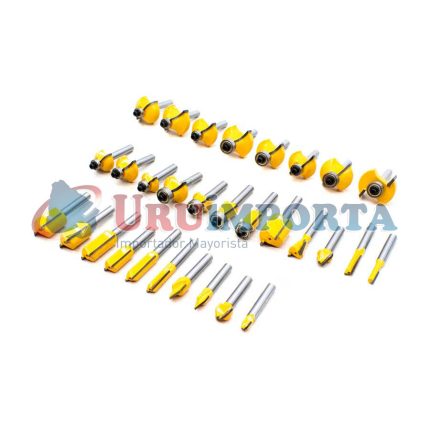 FRESAS 30PZ 1/4 EN CAJA DE MADERA MAKAWA MK-0152