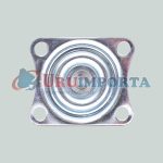RUEDA PLASTICA BLANCA 2" BASE METAL GIRATOR LH-558 - Imagen 3
