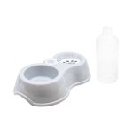 PLATO DOBLE CON BEBEDERO PARA MASCOTA LH-3057 - Imagen 2