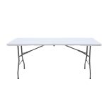 MESA PLEGABLE BLANCA 180X74X74 LH-4270 - Imagen 4