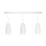 LAMPARA DE COLGAR TIPO COPA 3 LUCES BLANCA LH-2099 - Imagen 2