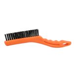 CEPILLO DE ACERO MANGO PLSTICO NARANJA LH-1431 - Imagen 2