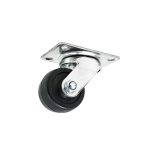 RUEDA NEGRA BASE METALICA 1 1/2" GIRATORIA LH-564 - Imagen 2