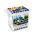 MARCADOR DOBLE 48 COLOR BOX PLASTICO LH-3889 - Imagen 2