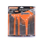 JUEGO 16PZ DE PUNZON Y CINCEL MAKAWA MK-0065 - Imagen 3