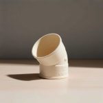 CODO 45 GRADOS 40MM BLANCO DE PVC KRONA K-611
