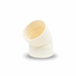 CODO 45 GRADOS 40MM BLANCO DE PVC KRONA K-611 - Imagen 3