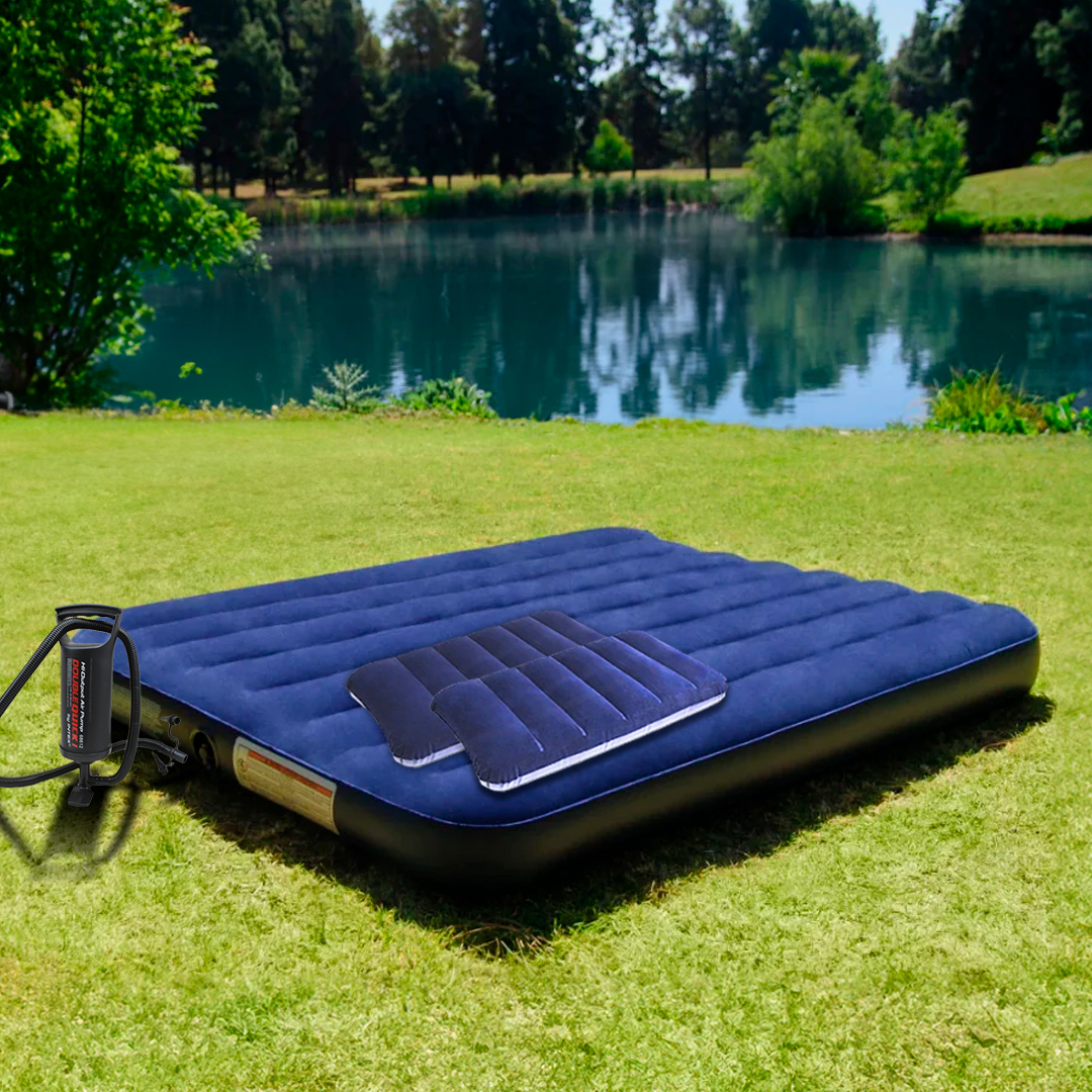 2463.1-2 COLCHON INFLABLE 2PLAZA +INFLADOR+ALMOHADA LH-3251 - Imagen 1