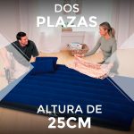 COLCHON INFLABLE 2PLAZA +INFLADOR+ALMOHADA LH-3251 - Imagen 8
