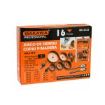 SIERRA COPA P/MADERA 16PZ 22-102MM MAKAWA MK-0332 - Imagen 7