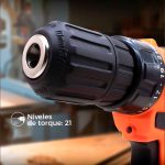 TALADRO A BATERIA 18V 2 BATERIA LI-0N TOYAKI TK863 - Imagen 6