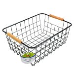 CESTO METALICO NEGRO 22X28X12CM LH-3671 - Imagen 2
