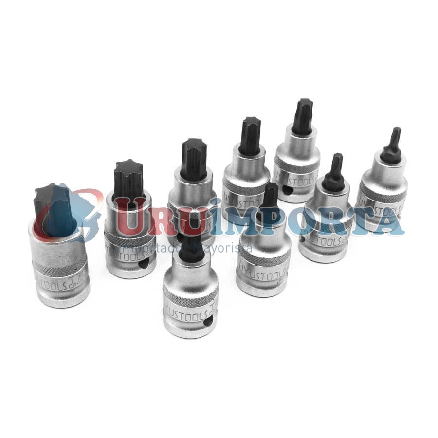 2996.4 JUEGO DE DADO TORX 1/2” 9PZ 55MM UYUS DAX901 - Imagen 1