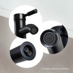 CANILLA NEGRA MONOCOMANDO 23CM ITALOMIX LH-3255 - Imagen 7