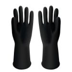 GUANTE LARGO DE GOMA NEGRO EXTRA PROTECCION LH1377 - Imagen 2