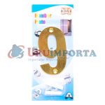 NUMERO 9 METALICO EN BLISTERS LH-1345 - Imagen 5