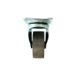 RUEDA METALICA GRIS 2" CON BASE GIRATORIA LH-1682 - Imagen 3