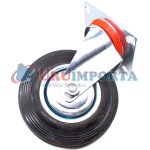 RUEDA NEGRA BASE METALICA 5" GIRATORIA LH-1686 - Imagen 3