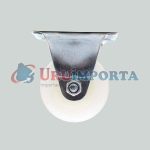 RUEDA BLANCA 2" BASE METALICA FIJA LH-1694 - Imagen 5