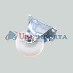 RUEDA BLANCA 2" BASE METALICA FIJA LH-1694 - Imagen 3