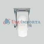 RUEDA BLANCA 3" BASE METALICA FIJA LH-1696 - Imagen 2