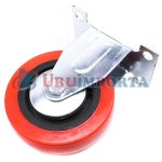 RUEDA BASE METALICA 5" FIJA COLOR ROJO LH-1692 - Imagen 4