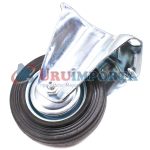 RUEDA COLOR NEGRO 4" BASE METALICA FIJA LH-1687 - Imagen 4