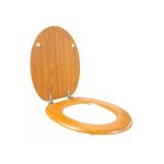ASIENTO INODORO UNIVERSAL COLOR MADERA LH-2033 - Imagen 3