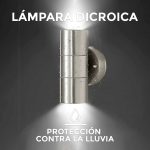 LUMINARIA APLIQUE EXT 2 LUCES METAL PULIDO LH-2091 - Imagen 9