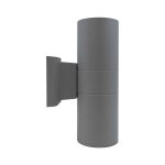 LUMINARIA EXT 2 LUCES 9CM DE DIAMETRO GRIS LH-2095 - Imagen 3