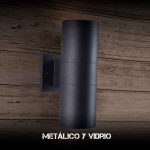 LUMINARIA EXT 2 LUCES 9CM DE DIAMETRO NEGRO LH2096 - Imagen 4