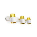 APLIQUE 3 LUCES BLANCO DORADO PARED-TECHO LH-3533 - Imagen 11
