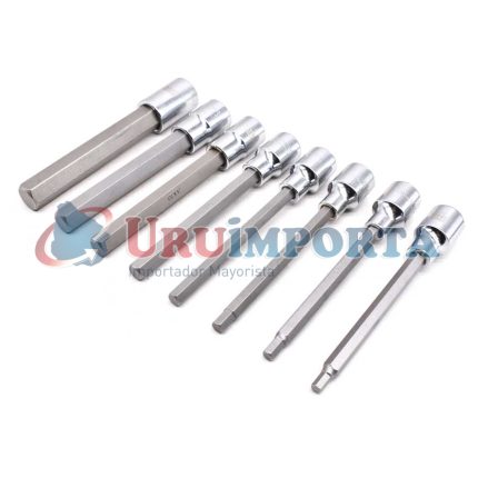 PUNTAS 1/2" 8PZ LARGAS HEXAGONAL GATE TOO GT124008