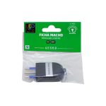 FICHA MODULAR 10AMP 3 PATAS NEGRA LED LIFE SL1002 - Imagen 3