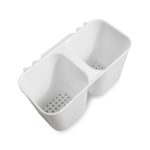 ESCURRIDOR METAL BLANCO CON CUBIETERO LH-3678 - Imagen 2