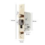 CERROJO PORTON CORREDIZO TIPO 225 TOYOKI LH-3026 - Imagen 8