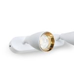 APLIQUE 2 LUCES BLANCO DORADO PARED-TECHO LH-3856 - Imagen 4