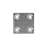 CHAPITA 4.8X4.8 CM METALICA PERFORADA LH-2944 - Imagen 3