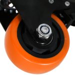 RUEDA NARANJA GIRATORIA C/FRENO 3" LH-3459 - Imagen 2