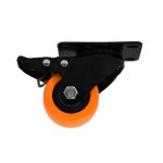 RUEDA NARANJA GIRATORIA C/FRENO 2.5" LH-3458 - Imagen 5