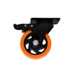 RUEDA NARANJA GIRATORIA C/FRENO 4" LH-3460 - Imagen 2