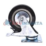 RUEDA GIRATORIA CON FRENO 5" GOMA-METAL LH-2478 - Imagen 2