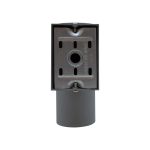 LUMINARIA EXT 1 LUZ 6.5CM DE DIAMETRO GRIS LH-2809 - Imagen 2